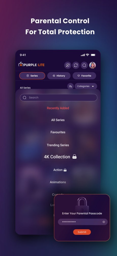 Purple Lite - IPTV Player 1.3 Screenshot