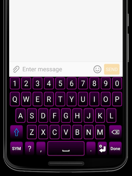 Purple Neon Keyboard 1.6.1 Screenshot
