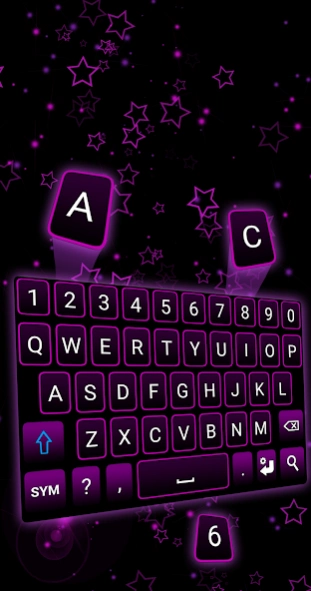 Purple Neon Keyboard 1.6.1 Screenshot