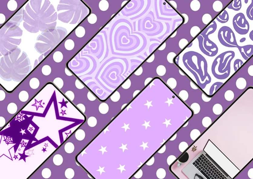 Purple Preppy Wallpaper 3.0 Screenshot