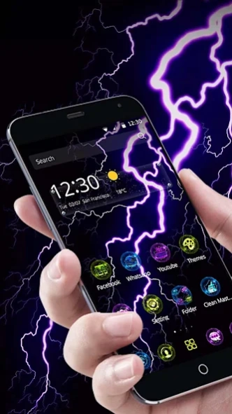 Purple Thunder Tech Theme 1.1.5 Screenshot