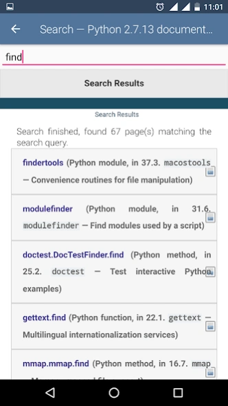 Python Documentation 2.7 3 Screenshot