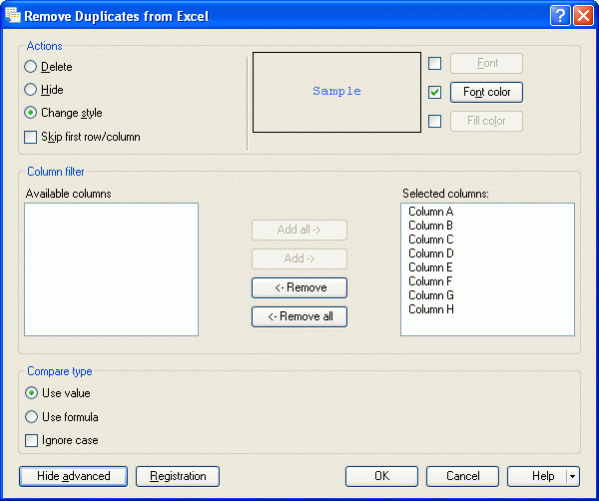 Remove Duplicates 1.1.6 Screenshot