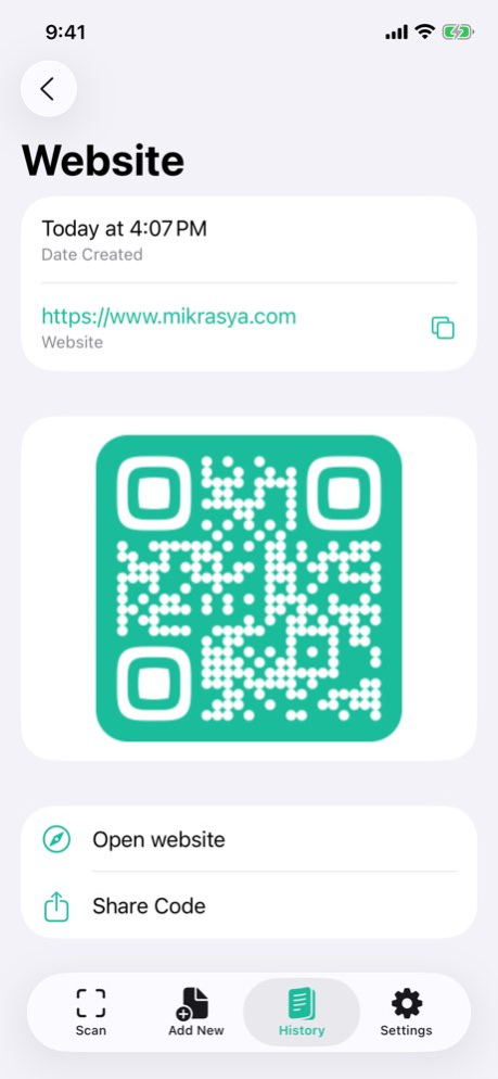 QR Code Reader and Maker App 2026.3 Screenshot