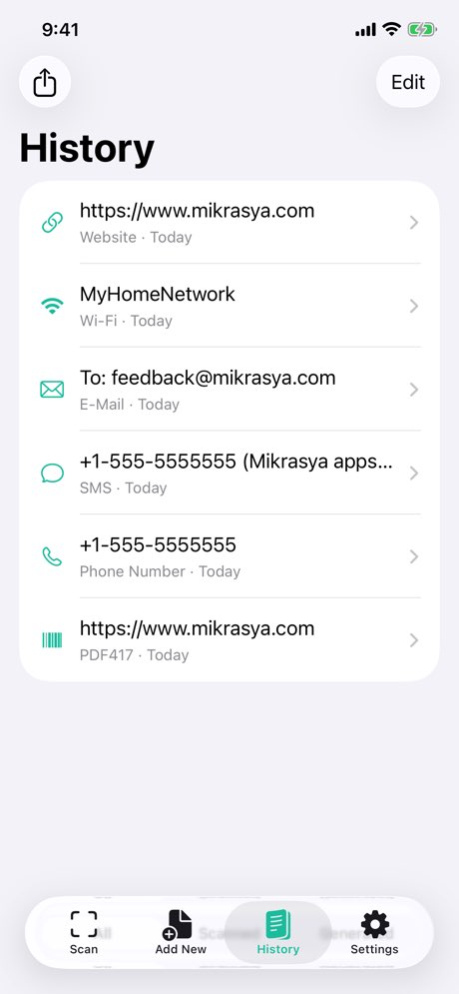 QR Code Reader and Maker App 2026.3 Screenshot