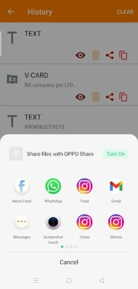 QR code scanner & Reader  Screenshot