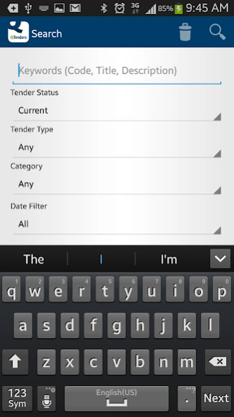 QTenders 6.0 Screenshot