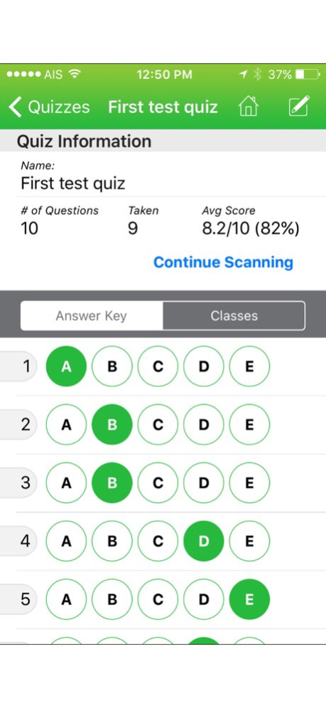 Quick Key Mobile Grading App 0.4.36 Screenshot