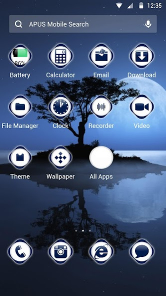 Quite-APUS Launcher theme 595.0.1001 Screenshot