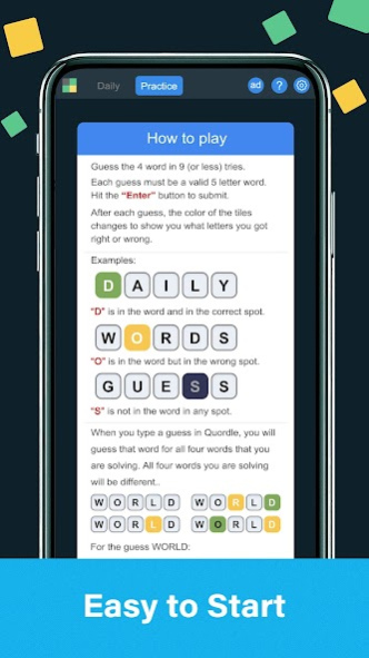 Quordle - Daily Word Guess 1.7.0 Screenshot