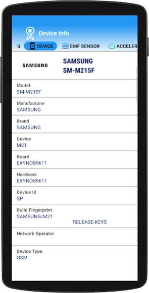 Device Info: CPU, RAM, Storage 101.10 Screenshot