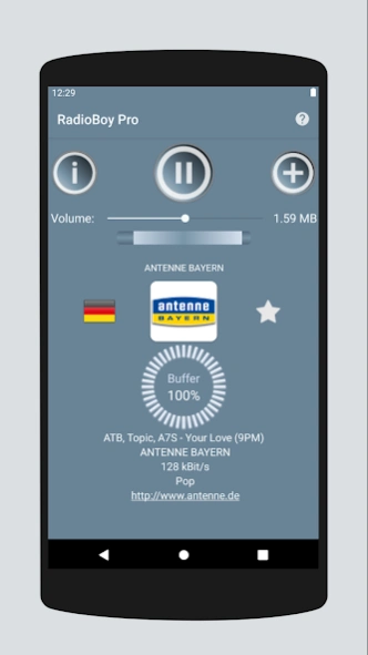 RadioBoy Pro - Your Web Radio  Screenshot