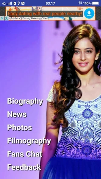 Rakul Preet Singh Fan App 1.0 Screenshot