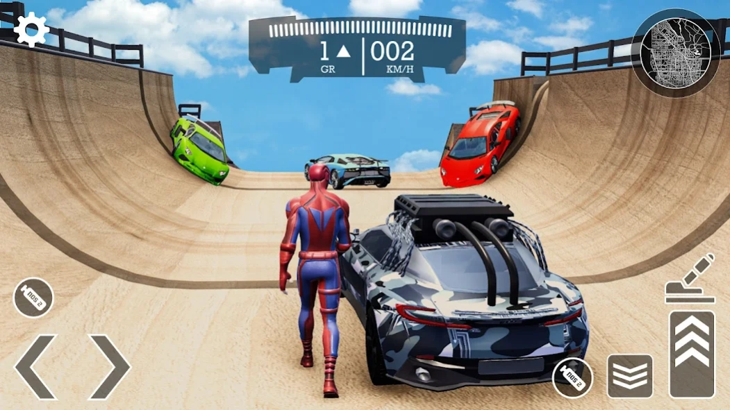 Ramp Car Stunts : GT Superhero 4.1 Screenshot