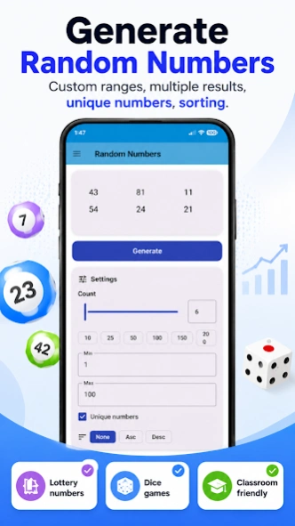 Random Generator Decision Tool 2.3 Screenshot