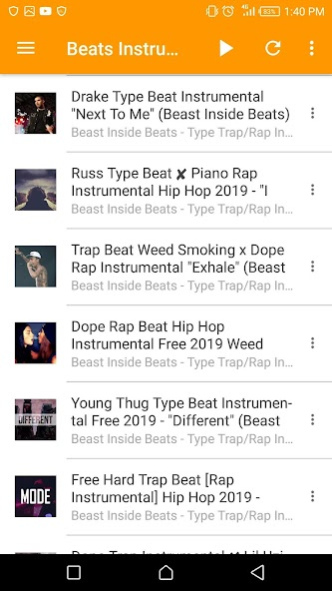 Rap Instrumental Beats 5.0 Screenshot
