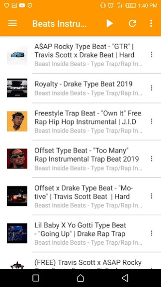 Rap Instrumental Beats 5.0 Screenshot