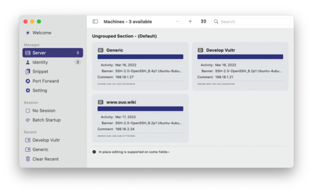 Chikii - SSH Server Toolbox 2.1.1 Screenshot