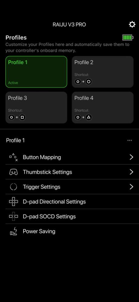 Razer PS Controller 1.60.0 Screenshot