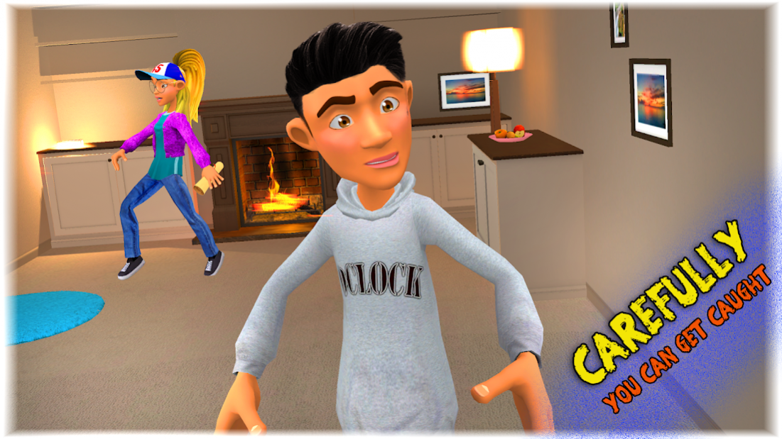 Real Scary brother 3d: Siblings Scary Prank Game 4 Screenshot