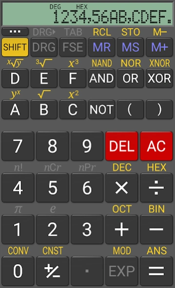 RealCalc Scientific Calculator  Screenshot