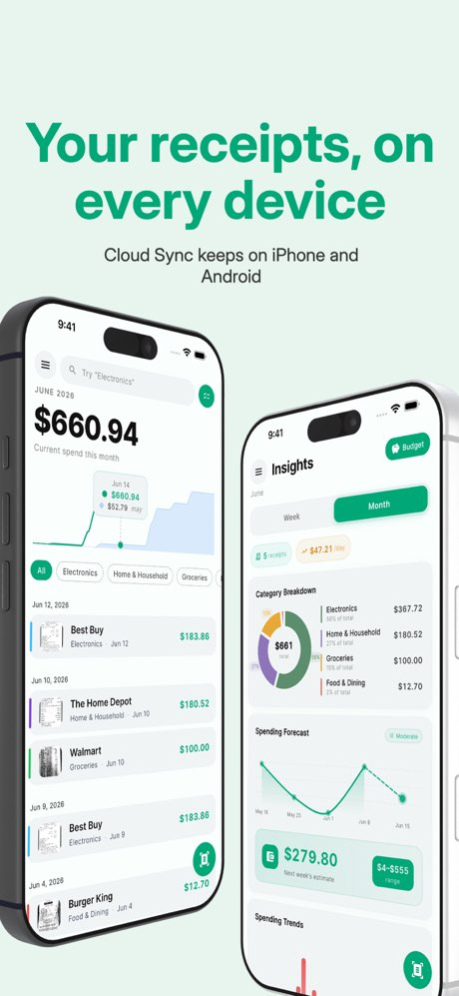 ReceiptNow: Smart Scanner 1.2.1 Screenshot