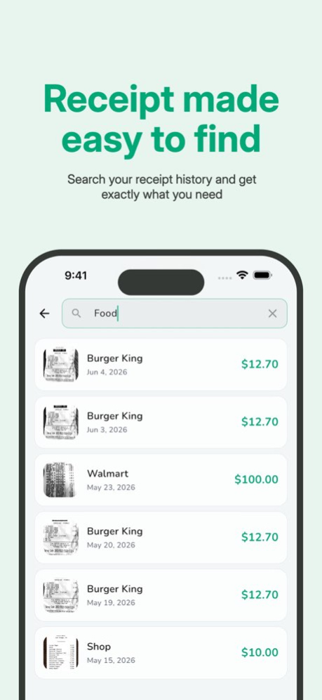 ReceiptNow: Smart Scanner 1.2.1 Screenshot