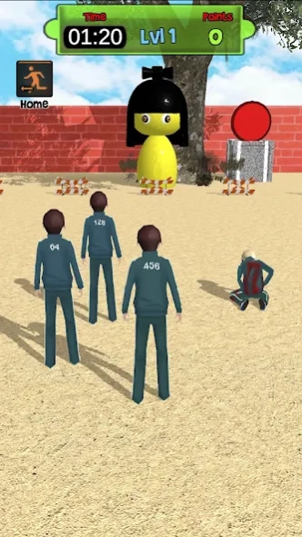 Red light green light game 3D  Screenshot