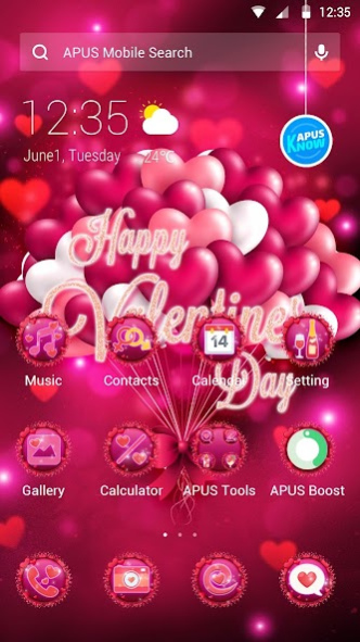 Red Rose Valentines Day Theme— 70.0.1001 Screenshot