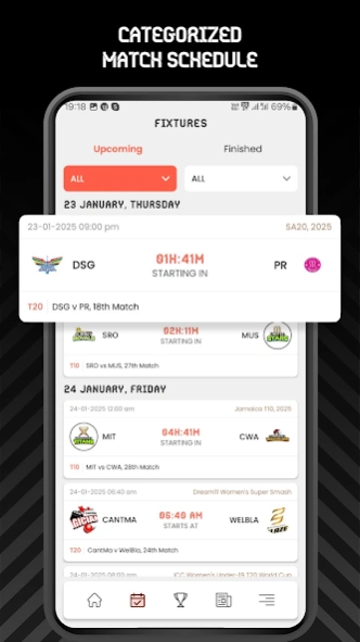 Red White Cricket Live Line 1.2.25 Screenshot