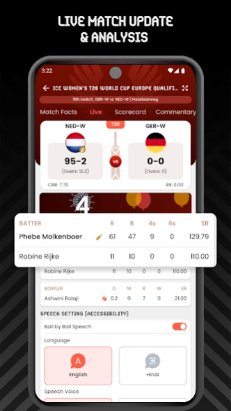 Red White Cricket Live Line 1.2.25 Screenshot