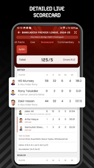 Red White Cricket Live Line 1.2.25 Screenshot