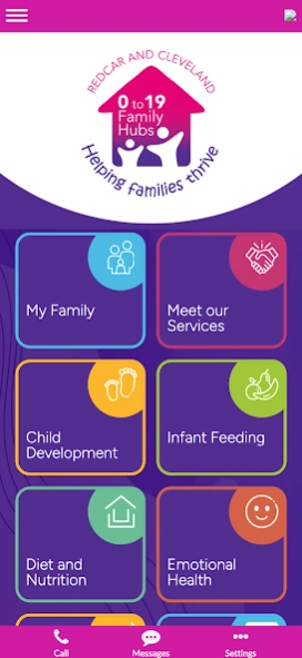 Redcar & Cleveland family hubs  Screenshot