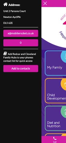 Redcar & Cleveland family hubs  Screenshot