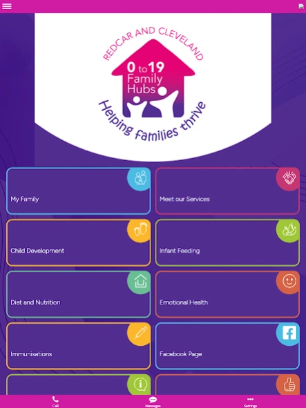 Redcar & Cleveland family hubs  Screenshot