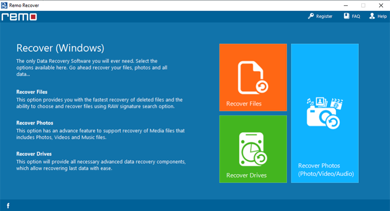 Remo Partition Data Recovery Software 4.0.0.66 Screenshot