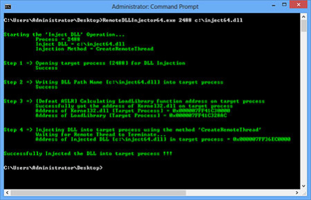 Remote DLL Injector 2.1 Screenshot