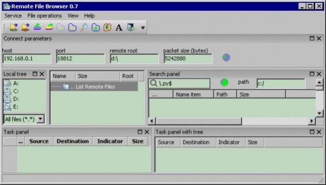 Remote File Browser  Screenshot