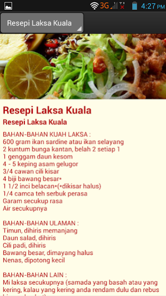 Resepi Laksa 2.0 Screenshot