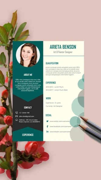 Resume Builder, Resume Creator 31.0 Screenshot