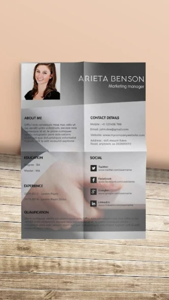 Resume Builder, Resume Creator 31.0 Screenshot
