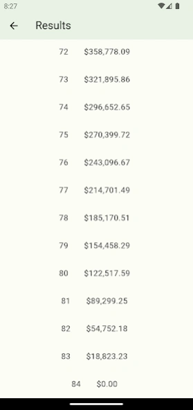Retirement Planner  Screenshot