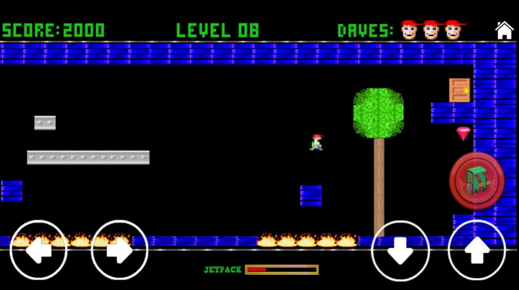 Retro Dangerous Dave | Free Arcade Game 3.9 Screenshot