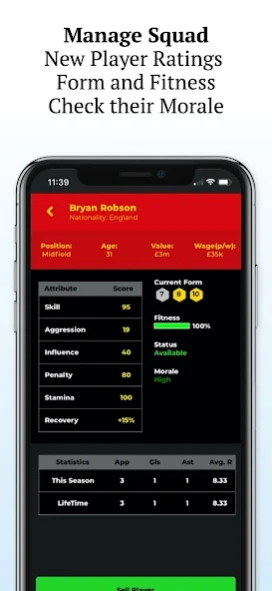 Retro Football Management 1.83.6 Screenshot