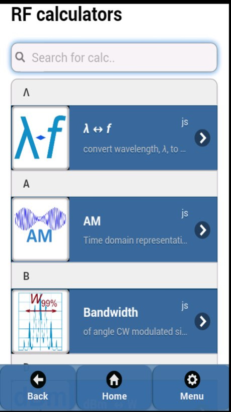 RF Circuit Toolbox  Screenshot