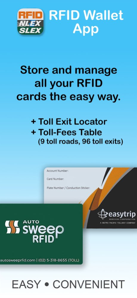 RFID Wallet EasyTrip AutoSweep 5.7.6 Screenshot