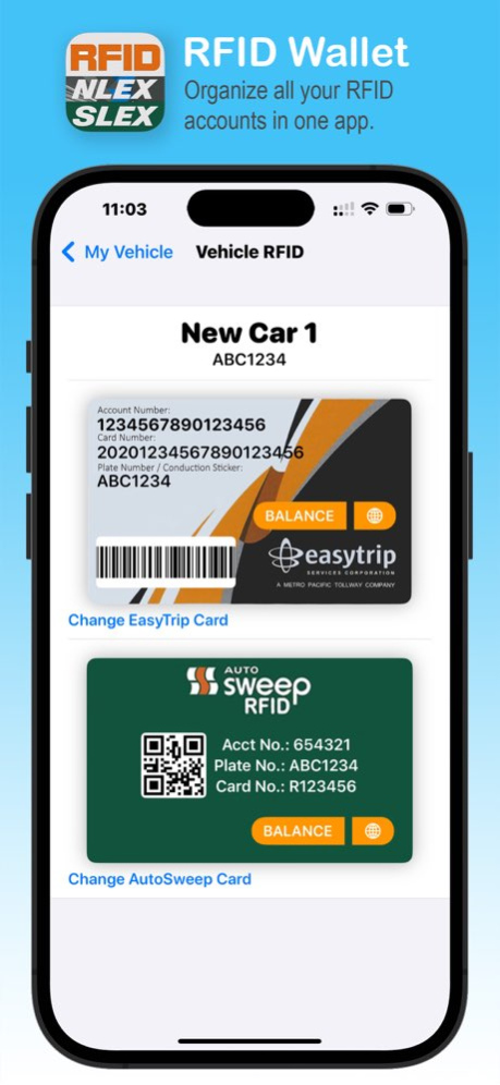 RFID Wallet EasyTrip AutoSweep 5.7.6 Screenshot