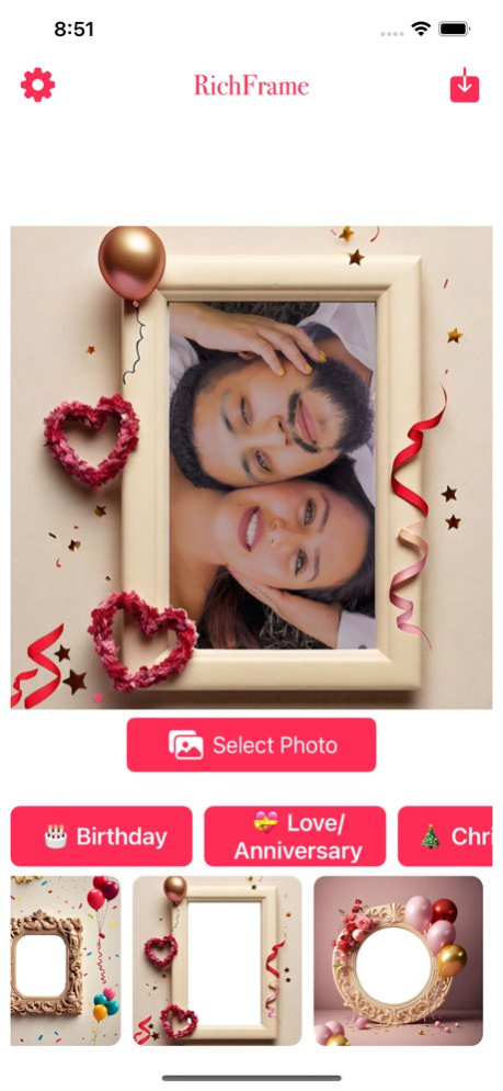 RichFrame Birthday Photo Frame 2.2 Screenshot