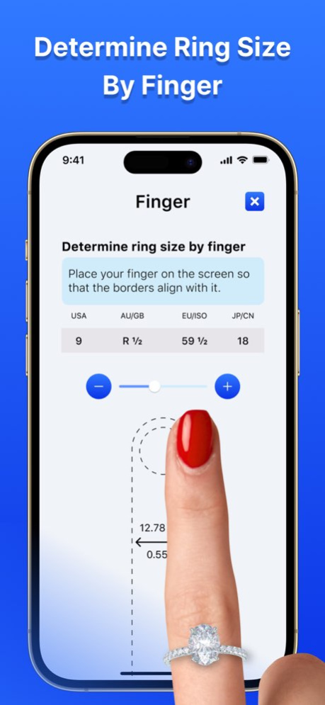 Ring Sizer: AR Ruler & Table  Screenshot
