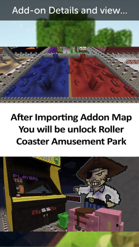 Roller Coaster Map for Minecraft PE  Screenshot